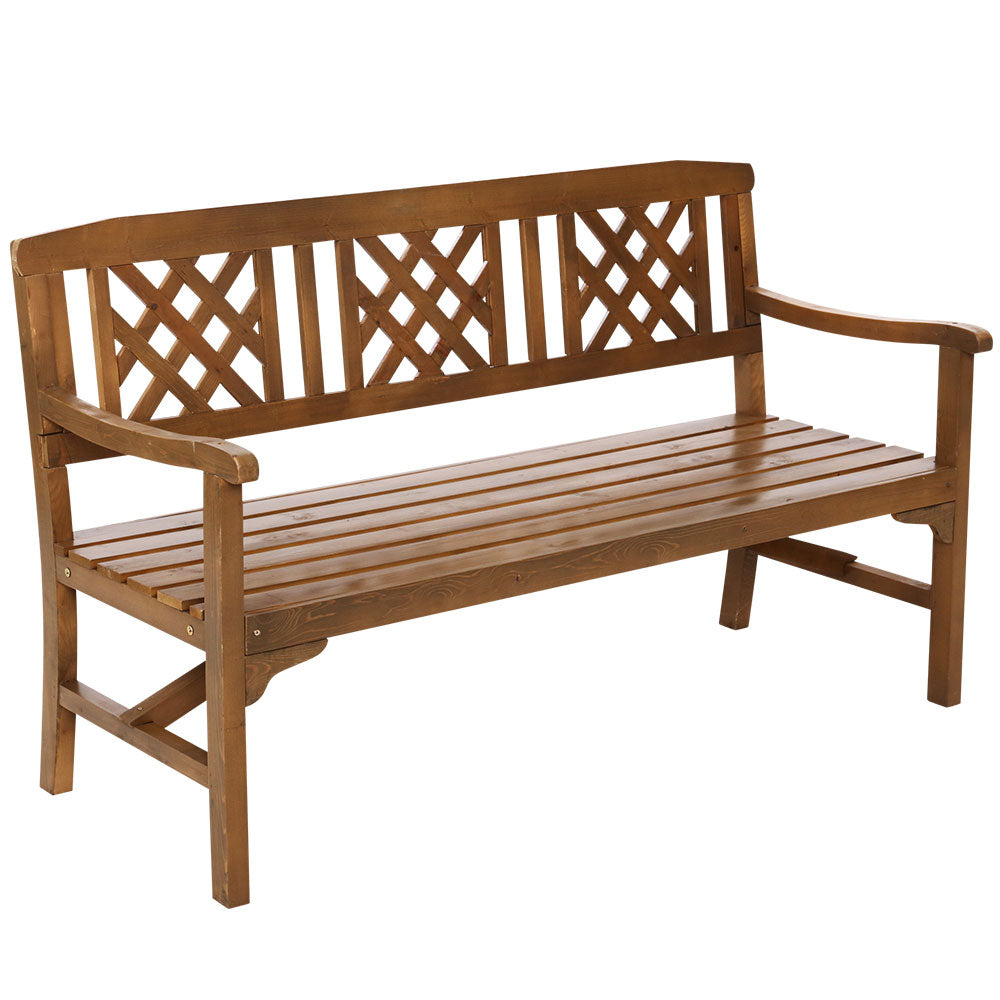 Gardeon Wooden Garden Bench Seat Patio Furniture Timber Outdoor