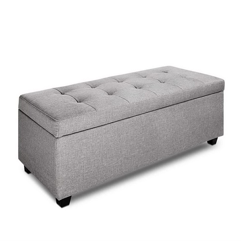 Light grey storage deals ottoman