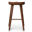 65cm Wooden Bar stool - Walnut (Set of 2)