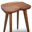 65cm Wooden Bar stool - Walnut (Set of 2)