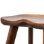 65cm Wooden Bar stool - Walnut (Set of 2)