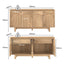 Arched Sideboard Buffet Cabinet 4 - Door 150cm Cupboard 