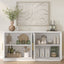 Opera Modern 150cm White Sideboard Buffet Cabinet Set of 2 with Arched Detail & Gold Handles