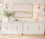 Opera Modern 150cm White Sideboard Buffet Cabinet Set of 2 with Arched Detail & Gold Handles