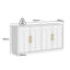 Opera Modern 150cm White Sideboard Buffet Cabinet with Arched Detail & Gold Handles