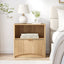 Natural Oak 4 Door Buffet Sideboard Cabinet with 2 Matching Nightstands | Modern Coastal Scandinavian Furniture