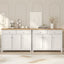 Clifton Buffet Sideboard Set of 2 – 2 Drawers & 3 Doors Storage Sideboard Cabinet for Dining Room, Living Room & Kitchen Storage