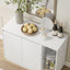 CLAYTON White Buffet Sideboard Storage Cabinet Cupboard Kitchen Hallway Table