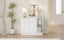 CLAYTON White Buffet Sideboard Storage Cabinet Cupboard Kitchen Hallway Table