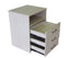 Hyacinth 3 Drawer & Shelf Bedside in Polytec Blonde Colour