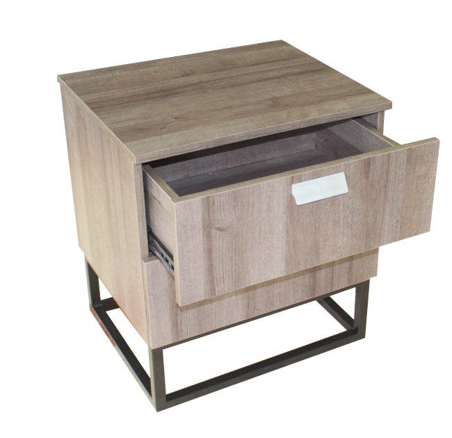 Iris 2 Drawer Bedside in laminated finish