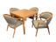 Jabiru 4 Seater Square Dining Table in Beech coloured Wood or Walnut  Purchase on special for free with four matching chairs