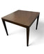 Yulara 4 Seater Square Dining Table in Dark coloured Wood Walnut or Beech, Purchase on special with four Chairs
