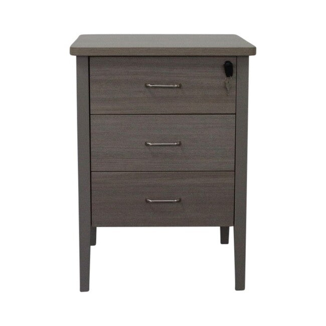 Marigold Bedside Table in Avignon Walnut Sand soft close drawers