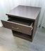 Crisantha 1 Drawer 1 Shelf Bedside in Polytec Walnut (Ex Floor Stock)