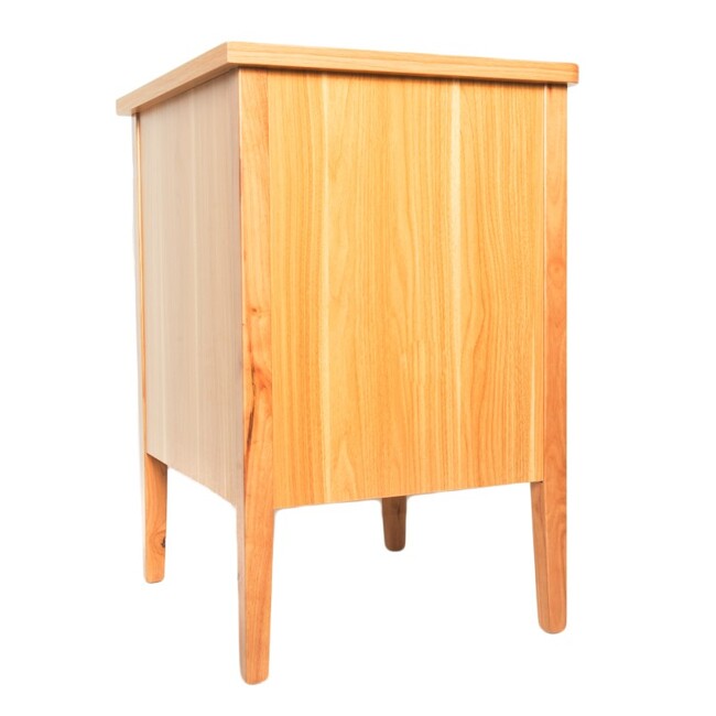 Marigold Bedside Table in Polytec Beech Colour Soft close drawers