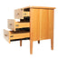 Marigold Bedside Table in Polytec Beech Colour Soft close drawers