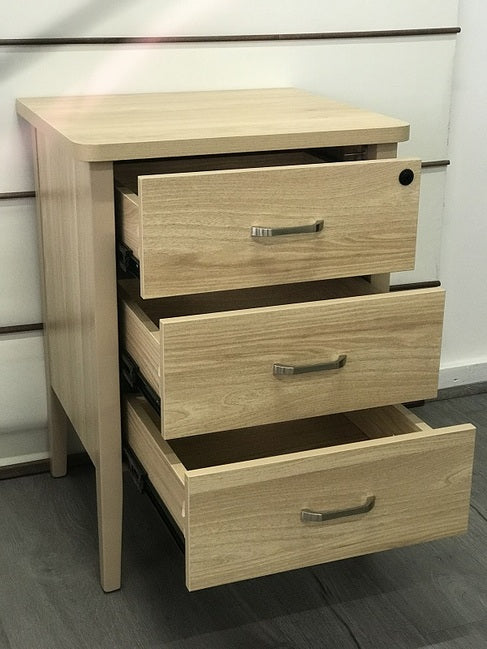 Marigold Bedside Table in Polytec Silver Ash