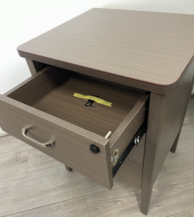 Marigold Bedside Table in Walnut W/soft close drawers