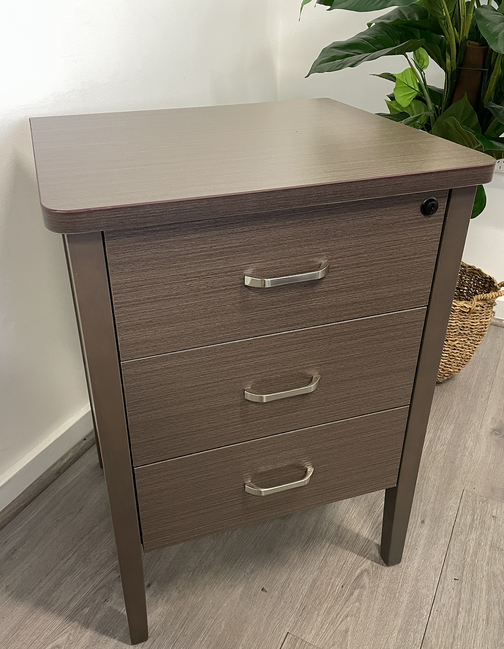 Marigold Bedside Table in Walnut W/soft close drawers