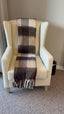 Wing Armchair Breathable Vinyl covered. Small Embossed Pattern,  Or chose 5.8 Meters of fabric.