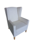 Wing Armchair Breathable Vinyl covered. Small Embossed Pattern,  Or chose 5.8 Meters of fabric.