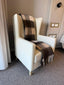 Wing Armchair Breathable Vinyl covered. Small Embossed Pattern,  Or chose 5.8 Meters of fabric.