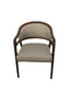 Sally Dining Chair Faux Leather avail. in 24 colours or choose your own fabric ,  ASH Wood frame, Walnut Colour