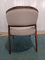 Sally Dining Chair Faux Leather avail. in 24 colours or choose your own fabric ,  ASH Wood frame, Walnut Colour