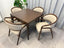 Sally Dining Chair Faux Leather avail. in 24 colours or choose your own fabric ,  ASH Wood frame, Walnut Colour