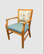 Daisy Dining Chair Beech Wood Fabric Backrest Vinyl Seat. Best selling wooden chair in any fabric colour. Available in Walnut also.
