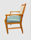 Daisy Dining Chair Beech Wood Fabric Backrest Vinyl Seat. Best selling wooden chair in any fabric colour. Available in Walnut also.