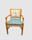 Daisy Dining Chair Beech Wood Fabric Backrest Vinyl Seat. Best selling wooden chair in any fabric colour. Available in Walnut also.