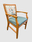 Daisy Dining Chair Beech Wood Fabric Backrest Vinyl Seat. Best selling wooden chair in any fabric colour. Available in Walnut also.