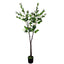 Flowering Natural White Artificial Camellia Tree 180cm