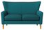 Warwick's Lustrell Deluxe 3 yr Warranty fabric covered Bordeaux 2 Seater Sofa . Stunning Looking textured sofa moisture proof easy clean vinyl backing