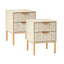 Indy Bedside Table Natural (Set of 2)