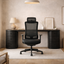 Mesh Office Chair - Full Black with Headrest