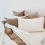 Linen King Sheets Olive Pinstripe
