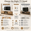 BUDDINA TV Entertainment Unit - 180CM TV Unit TV Cabinet - Ideal for Bedroom and Living Room