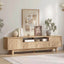 BYRON TV Entertainment Unit with Arched 2 Doors and 2 Drawers Storage TV Cabinet with Open Shelves 180 CM