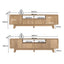 BYRON TV Entertainment Unit with Arched 2 Doors and 2 Drawers Storage TV Cabinet with Open Shelves 180 CM