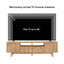 BYRON TV Entertainment Unit with Arched 2 Doors and 2 Drawers Storage TV Cabinet with Open Shelves 180 CM