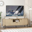 Fluted TV Entertainment Unit | 160CM Fluted TV Cabinet TV Unit for Bedroom & Living Room Natural Oak