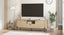 Fluted TV Entertainment Unit | 160CM Fluted TV Cabinet TV Unit for Bedroom & Living Room Natural Oak