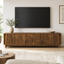 Arch Ribbed TV Unit with Sliding Doors | 160CM Entertainment Cabinet