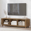 Arch Ribbed TV Unit with Sliding Doors | 160CM Entertainment Cabinet