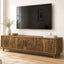 Arch Ribbed TV Unit with Sliding Doors | 160CM Entertainment Cabinet