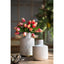 Geo Vase 20 cms high Indoor/Outdoor. Our Geo Vase SmallÂ Â with a gloss white finish and gold trim