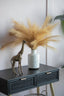 Geo Vase Tall Ceramic 25cms high Indoor or Outdoor. Our Geo Vase SmallÂ Â with a gloss white finish and gold trim